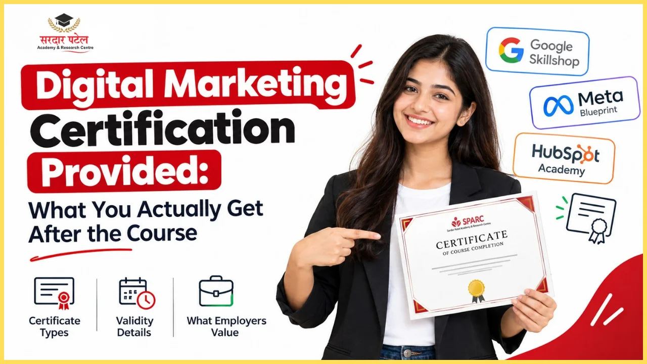 Which Certification is Provided in Digital Marketing Course?