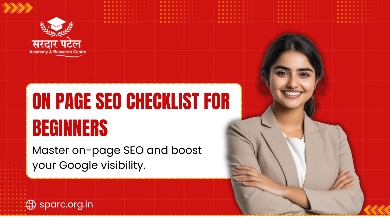 On Page SEO Checklist for Beginners (2026 Guide)
