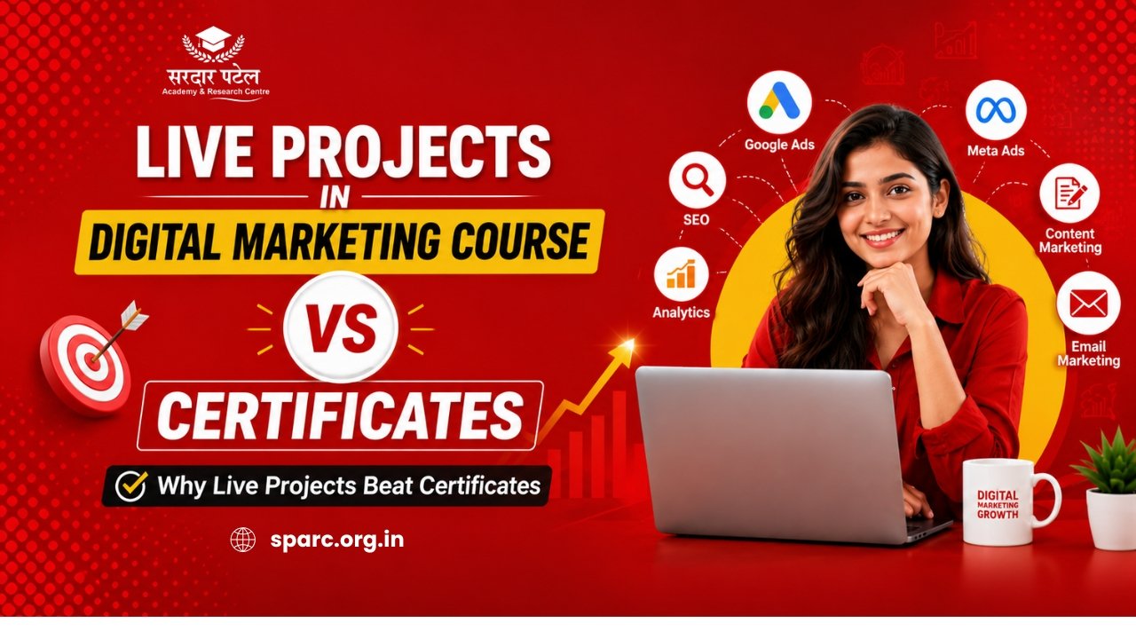 Live Projects in Digital Marketing Course vs Certificates