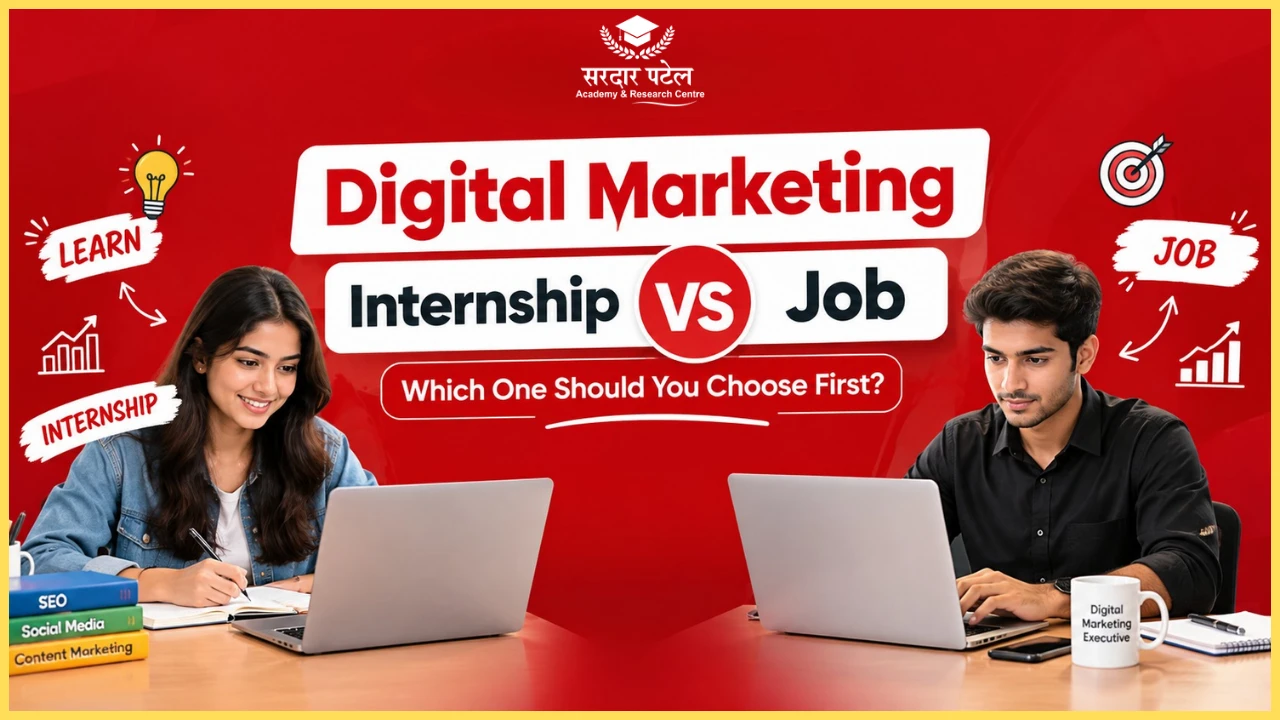 Digital Marketing Internship vs Full Time Job