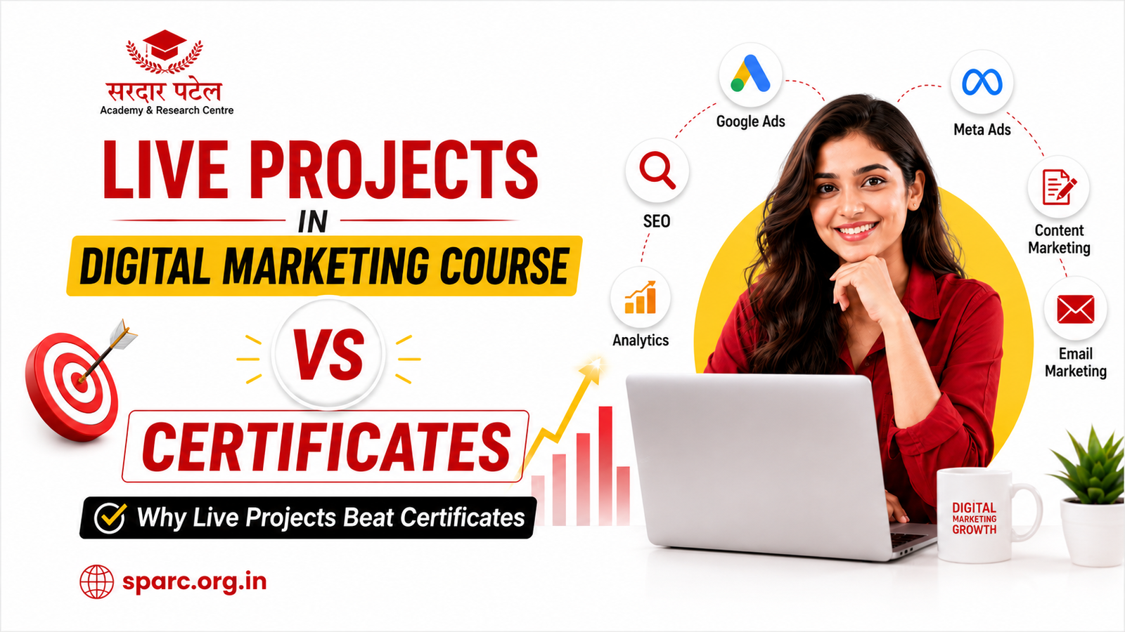 Live Projects in Digital Marketing Course vs Certificates