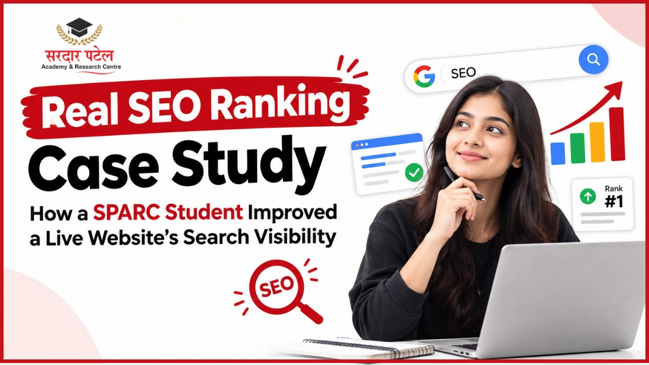 Real SEO Ranking Case Study: How a SPARC Student Improved a Live Website's Search Visibility