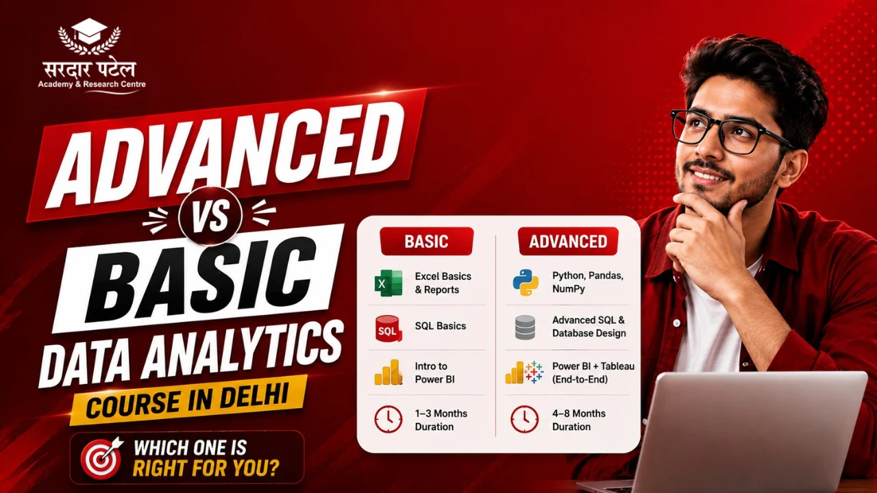 Advanced vs Basic Data Analytics Course Comparison