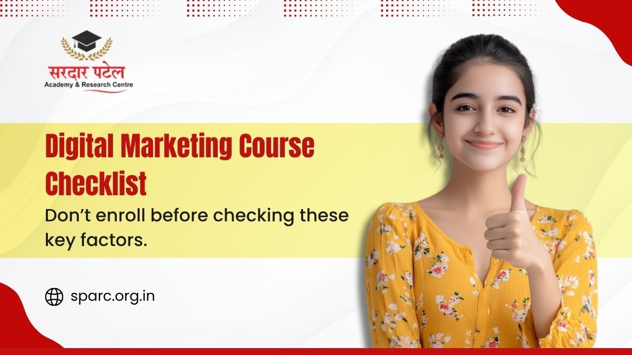 Digital Marketing Course Checklist Before You Enroll (2026 Guide)