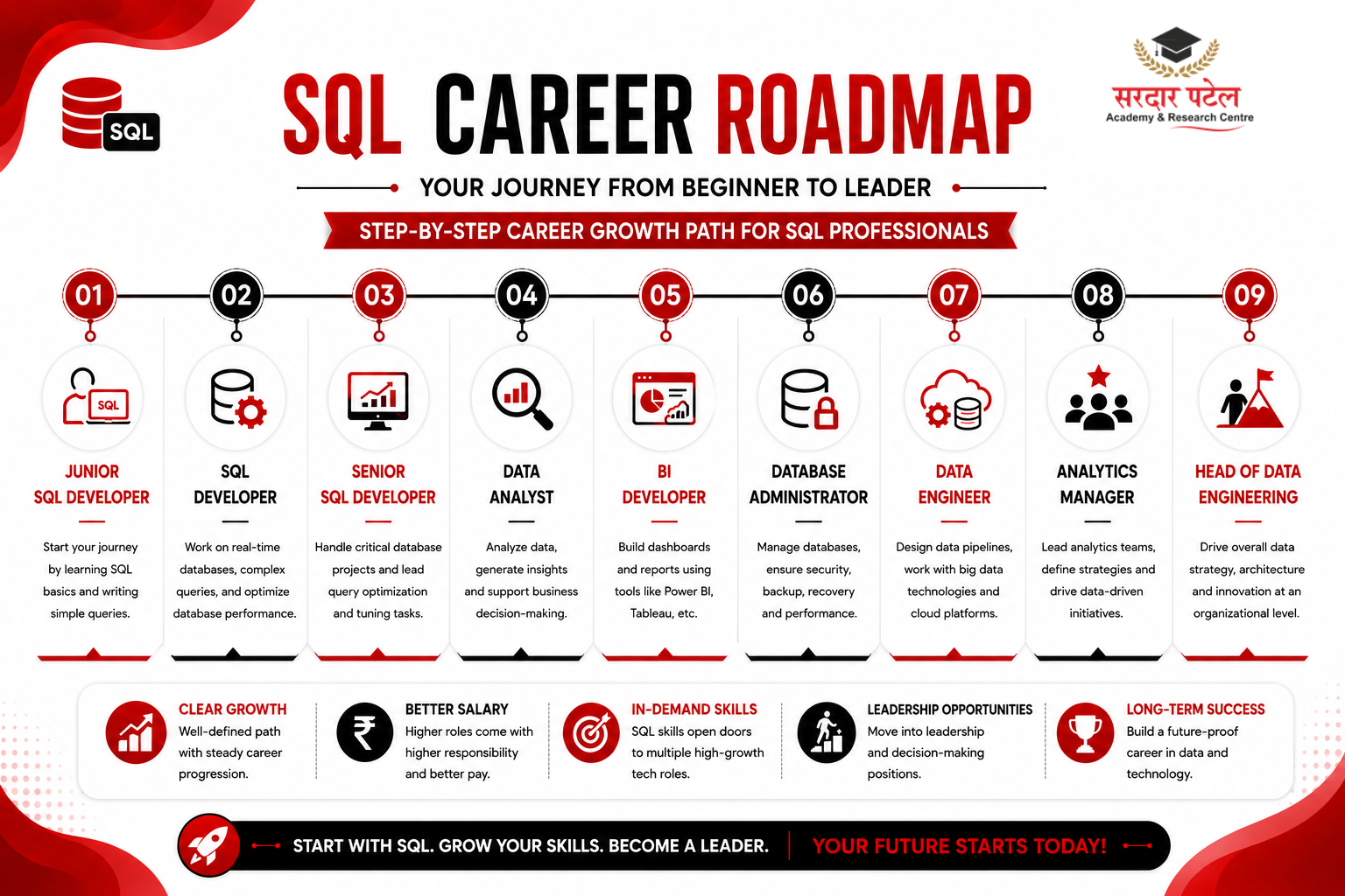 data analyitcs Career Growth Path for SQL Developers