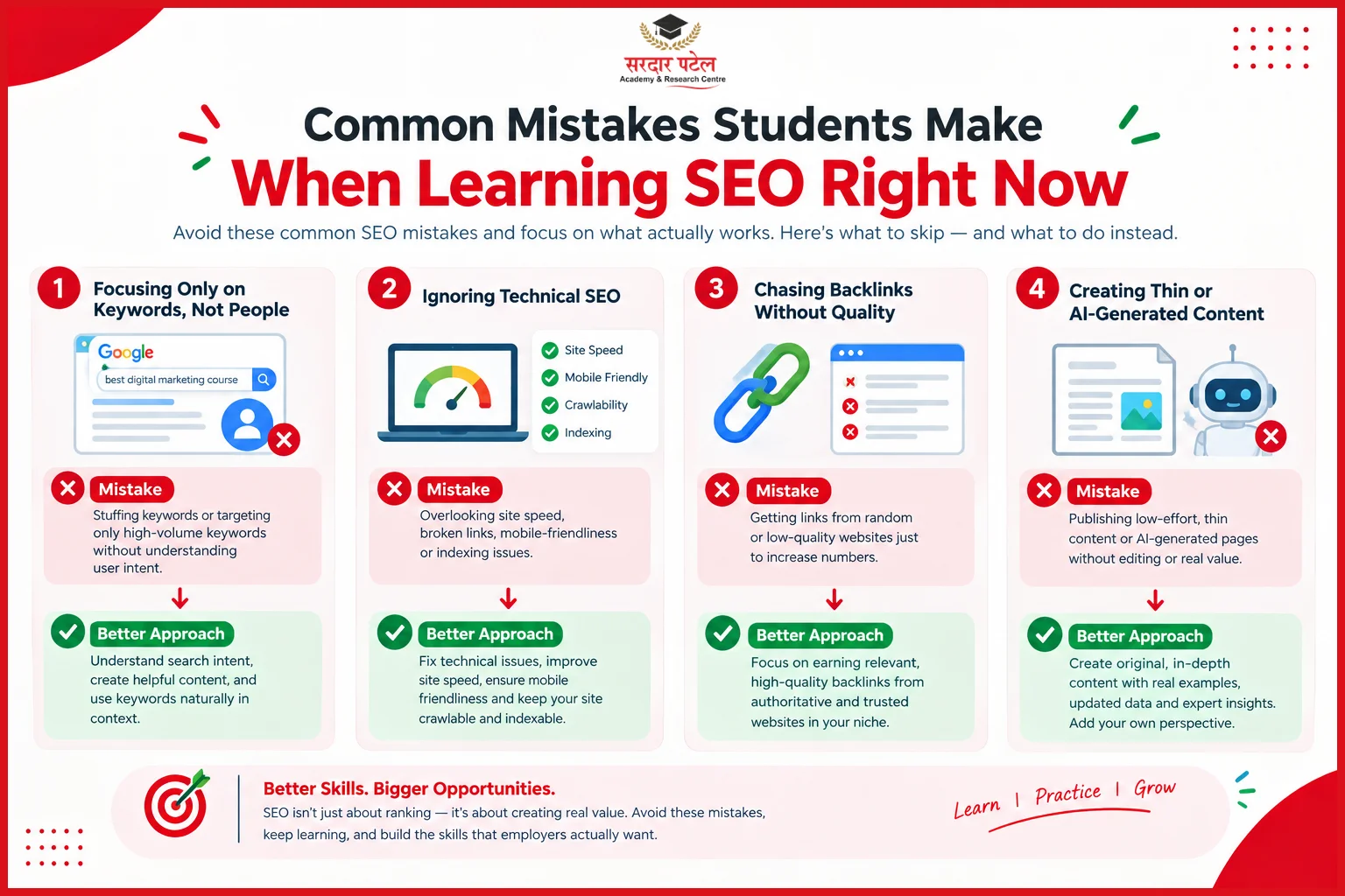 Common Mistakes Students Make When Learning SEO Right Now Common Mistakes Students Make When Learning SEO Right Now