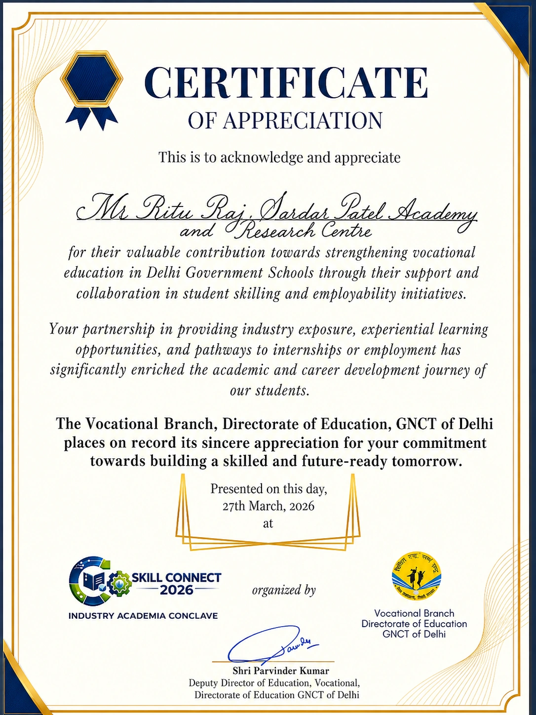 Active Member of the Educators Federation