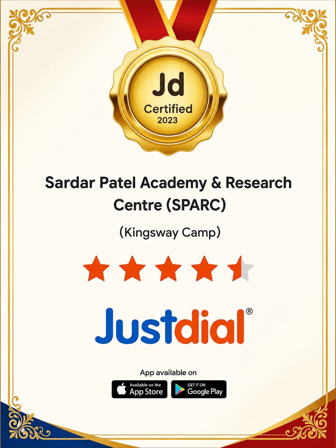 Justdial Highly Rated Institute