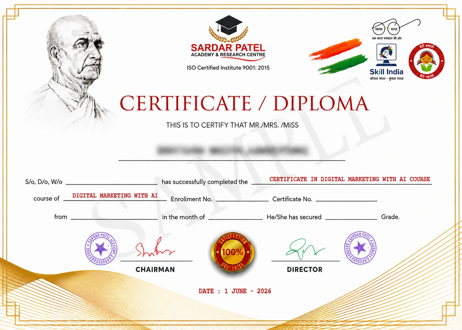 Digital Marketing with AI Certificate
