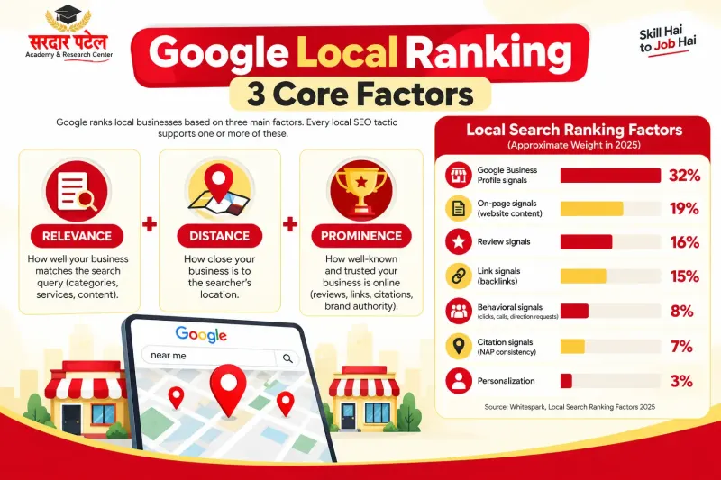 Google local ranking factors Digital Marketing